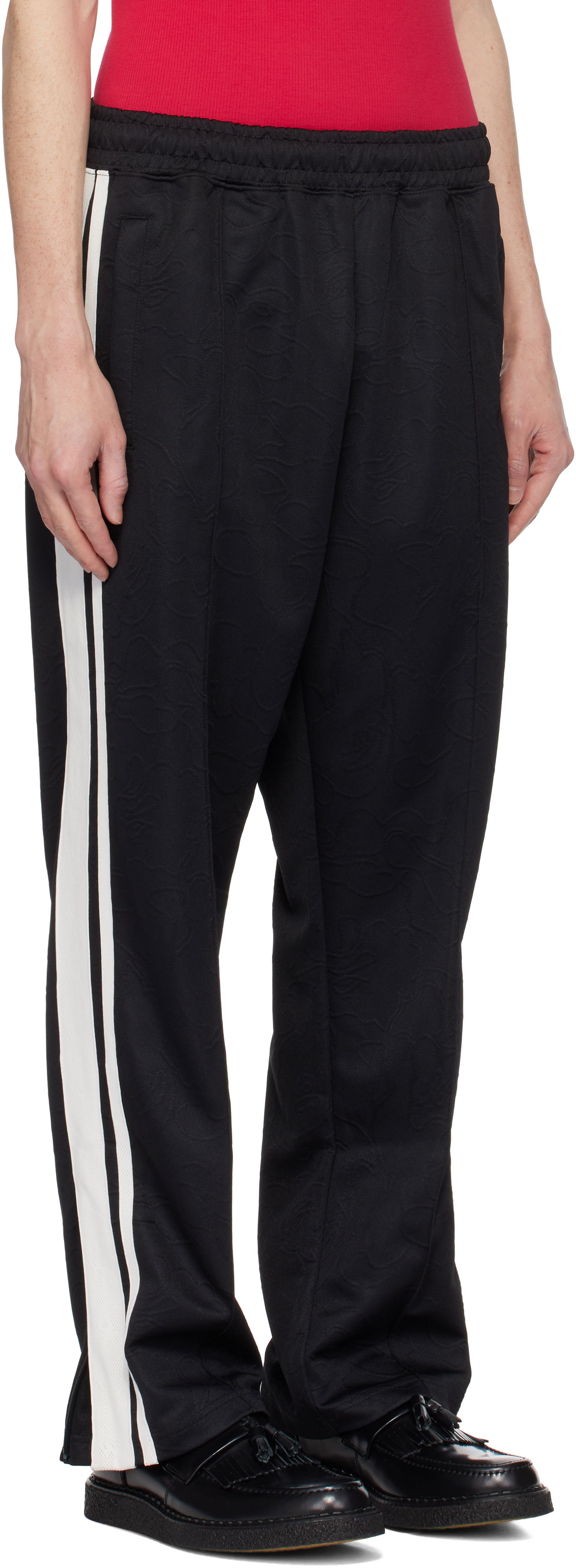 Joggingbukser BAPE Line Camo Jacquard Loose Fit Sweatpants Sort | 001PTK801304M, 1
