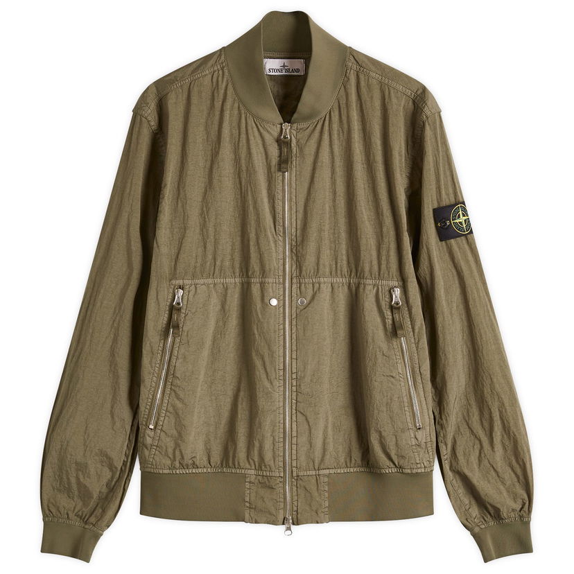 Bomberjakke Stone Island Stone Island Men's Watro-TC ECONYL Bomber Jacket, Size Large Grøn | K1S154100019-V0054