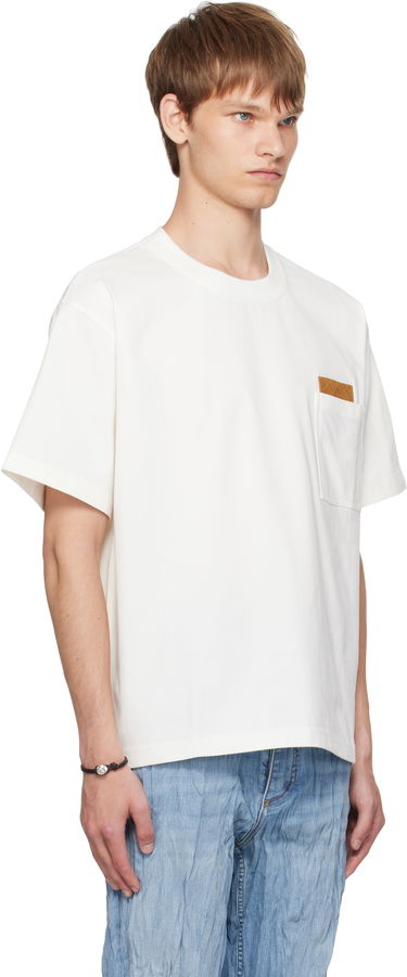 T-shirt Bottega Veneta Bottega Veneta Pima Cotton Jersey T-Shirt with Pocket Hvid | 838924V4N509071, 1