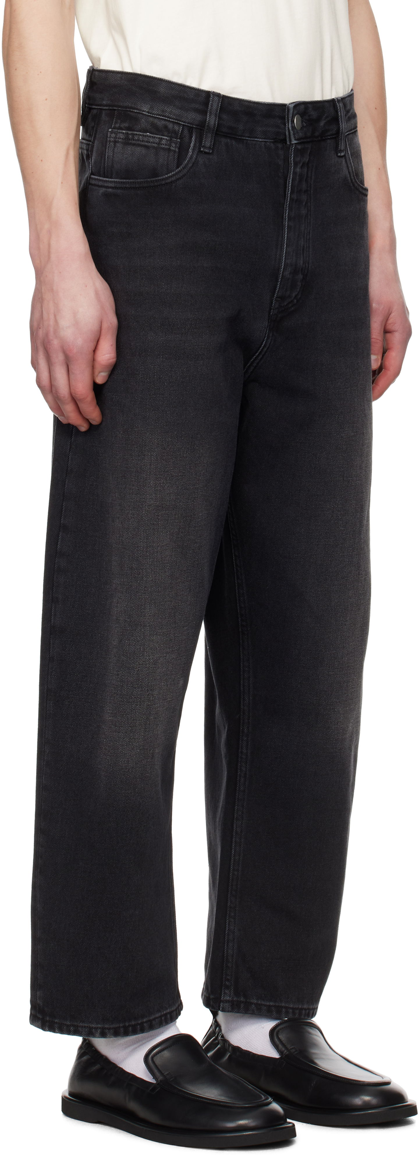 Jeans Studio Nicholson Studio Nicholson Land Jeans Sort | LAND SNM - 1111, 1