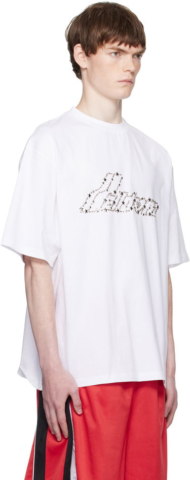 T-shirt We11done We11done Pearly Logo T-Shirt Hvid | WD-TT2-25-735-U-WH, 1