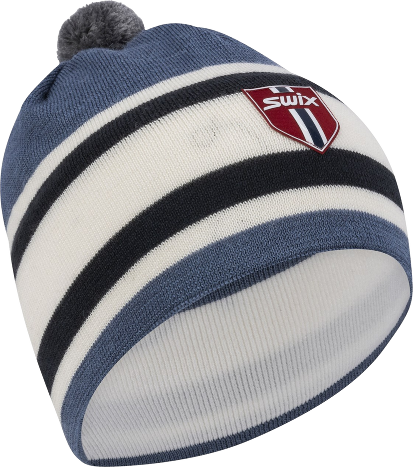Beanie SWIX Tradition Striped Pom-Pom Beanie Flerfarvet | 46450-72102