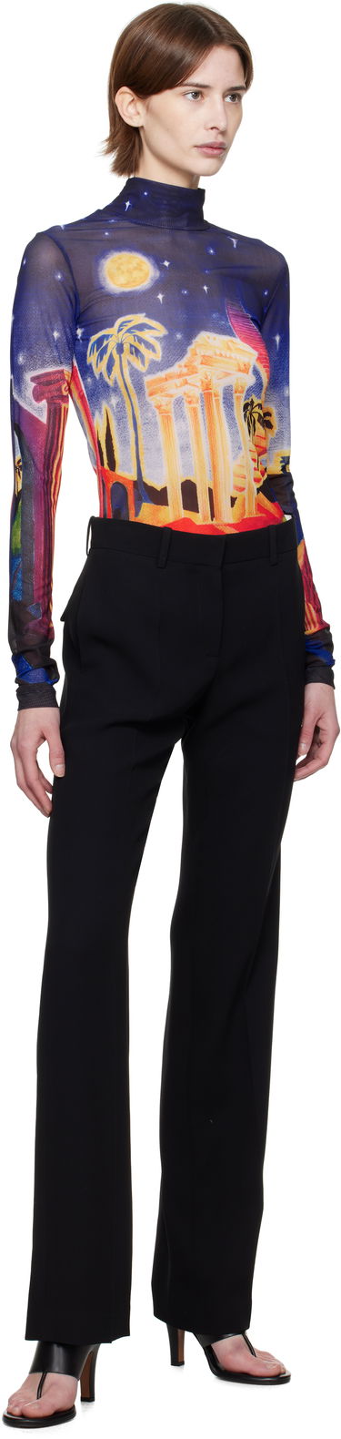 Sweater Casablanca Casablanca Midnight Acropolis Mesh Turtleneck Top Flerfarvet | WPS25-JTP-028-01, 4