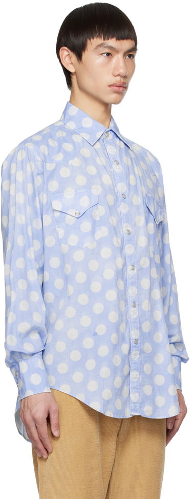 Skjorte ERL ERL Polka Dot Long Sleeve Shirt Brun | ERL06B012, 4