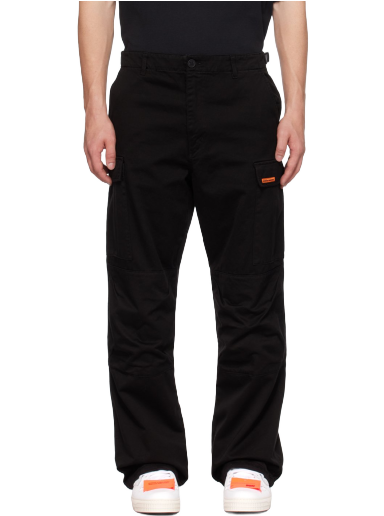 Cargo bukser HERON PRESTON Vintage Wash Cargo Pants Sort | HMCF012F23FAB0031000