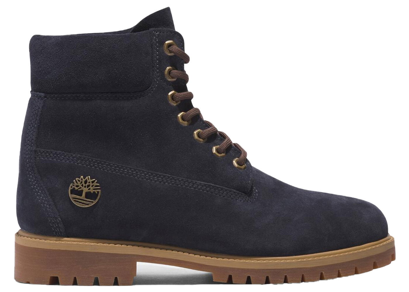 Sneakers og sko Timberland Heritage 6 Inch Lace Up Waterproof Dark Blue Suede Sort | TB0A6821-EP3, 0