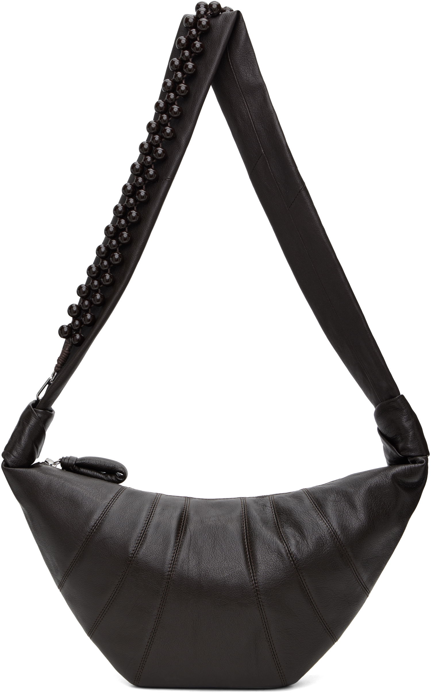 Skuldertaske LEMAIRE Lemaire Pearls Medium Croissant Bag Brun | BG0158 LL0131, 0
