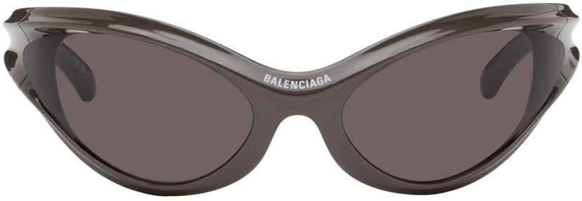 Solbriller Balenciaga Dynamo Round Sunglasses Grå | BB0317S-003