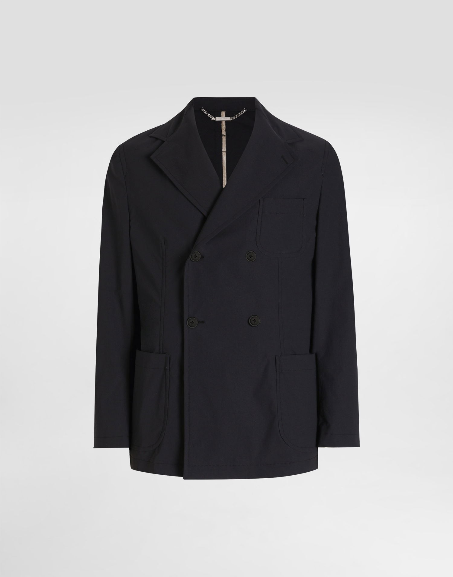 Jakke Dolce & Gabbana Dolce & Gabbana Double-breasted Portofino Canvas Jacket Mørkeblå | G2VG5TFUUDDN0000, 0