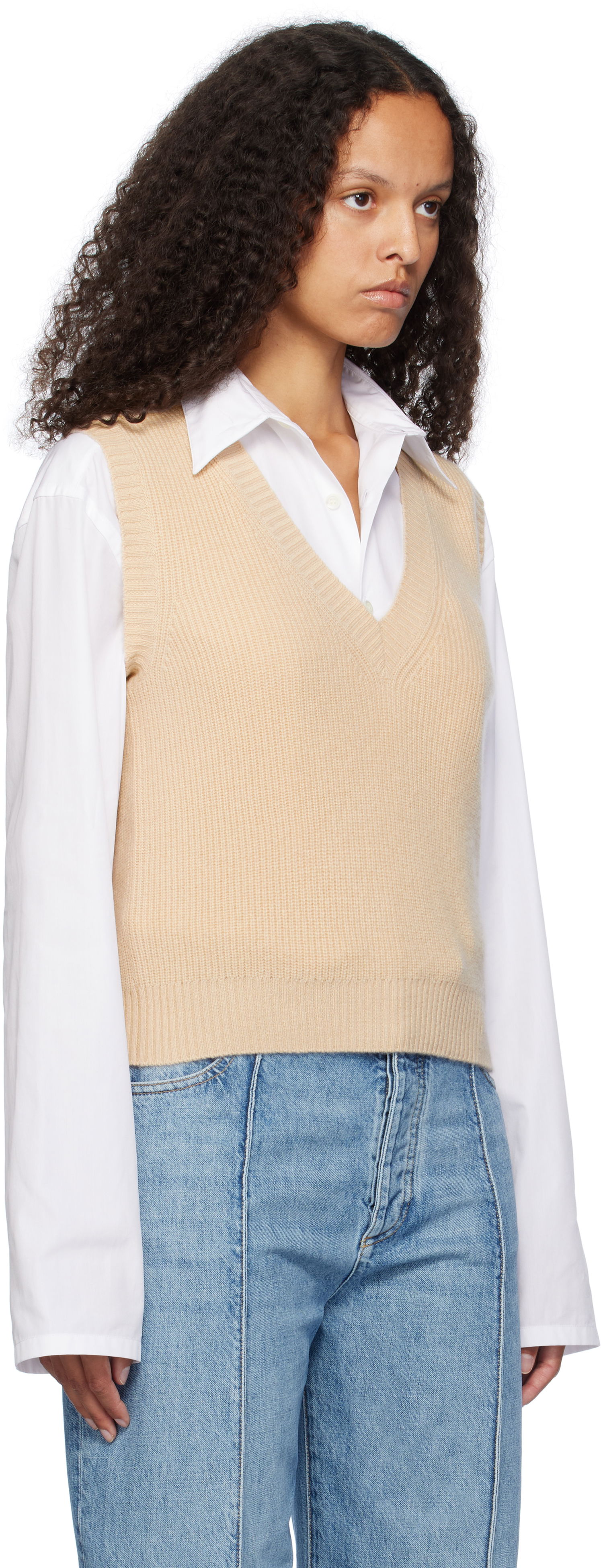 Sweater Max Mara Weekend Knit Vest Beige | 2425356032600 MM02263, 1