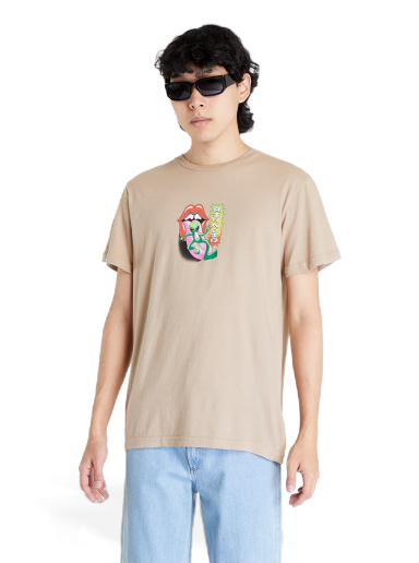 T-shirt RIPNDIP Happy Lickin Tee Beige | RND9561