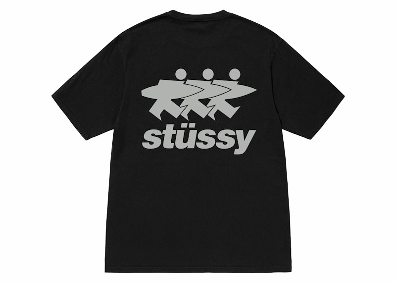 T-shirt Stüssy Surfwalk Graphic T-Shirt Sort | 1905063