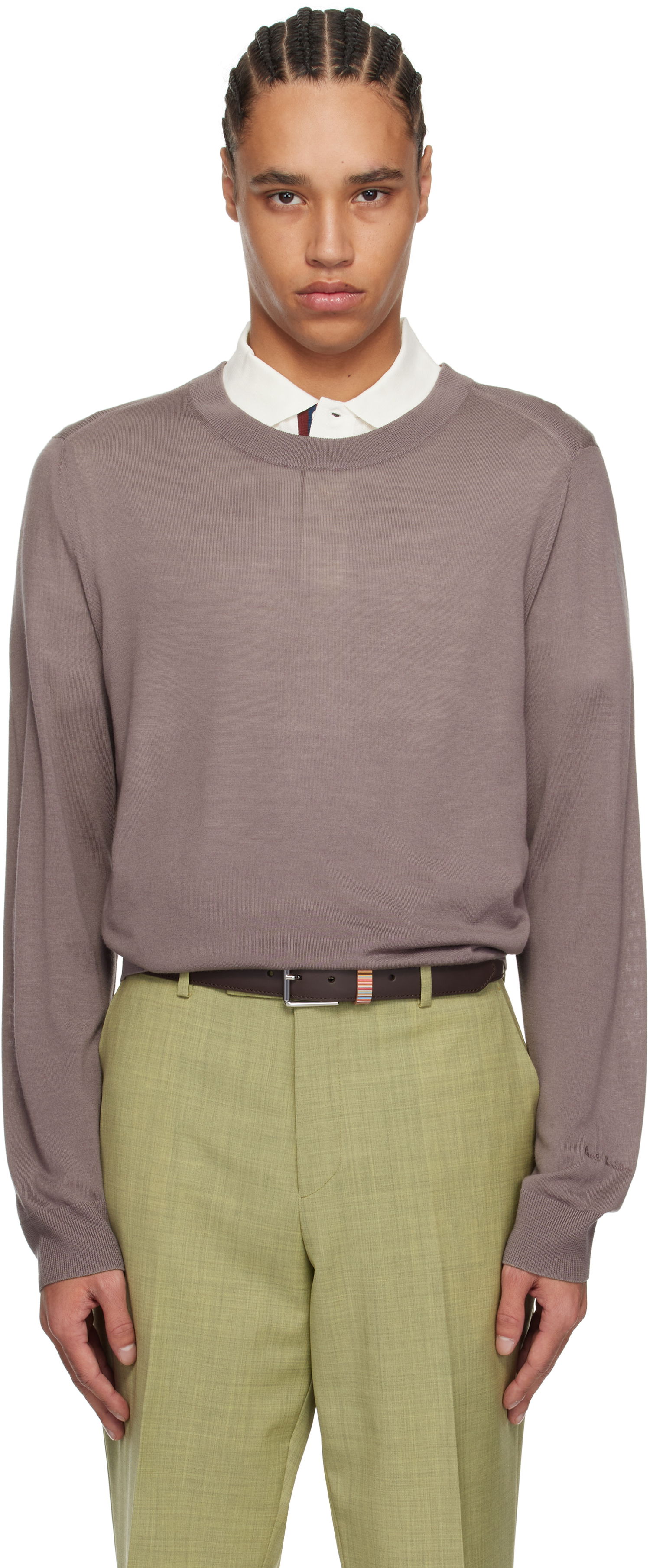 Sweater Paul Smith Paul Smith Merino Wool Sweater Brun | M1R-238Z-P02093-55, 0