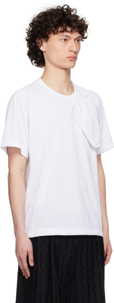 T-shirt Comme des Garçons Comme des Garçons Homme Plus Pocket Jersey T-Shirt with Lace Trim Sort | PO-T017-051, 4