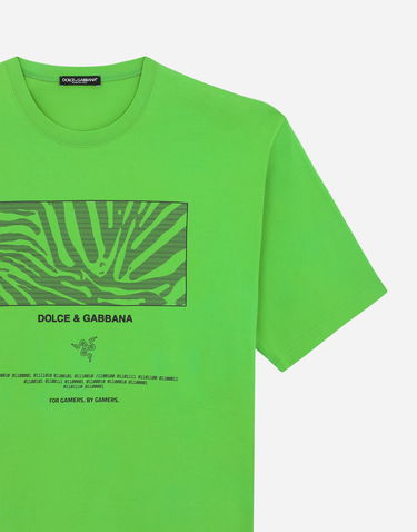 T-shirt Dolce & Gabbana T-shirt M/corta Giro Grøn | I8ANTMG7M9EV0833, 3