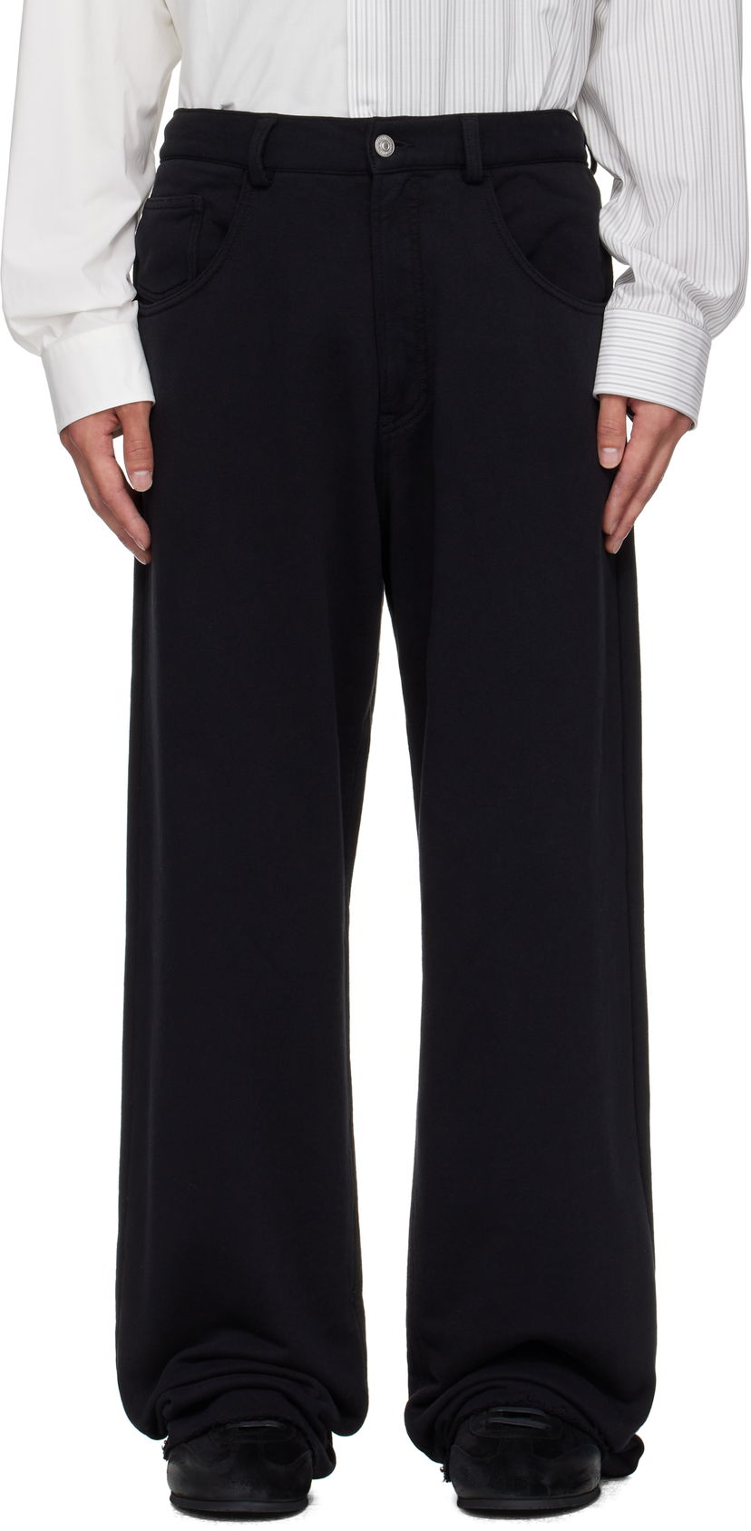 Bukser Maison Margiela MM6 Maison Margiela Cotton Sweatpant Trousers Sort | SH0KA0056 M25014