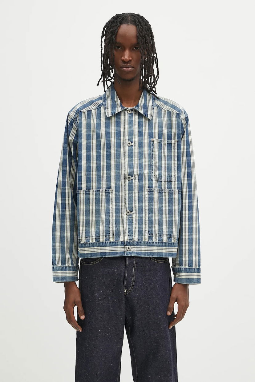 Skjorte Human Made Human Made Relaxed Work Jacket Blå | HM29JK010