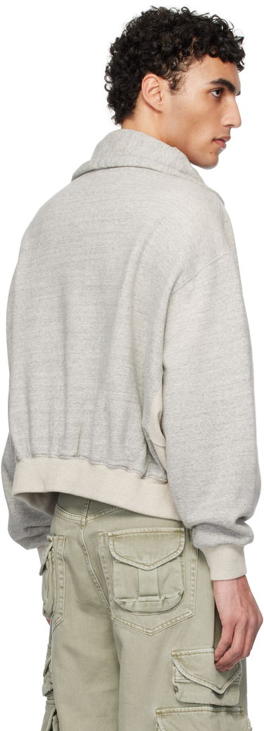 Sweatshirt R13 R13 Cropped Popover Sweatshirt Grå | R13WK255-001BH, 2