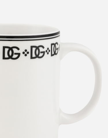 Home decor Dolce & Gabbana Dolce & Gabbana Logo-Print Porcelain Mug Hvid | TC0140TCALHU0082, 2