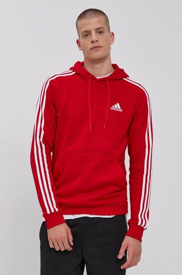 Sweatshirt adidas Originals Hoodie Essentials 3-Stripes Rød | gu2523, 0