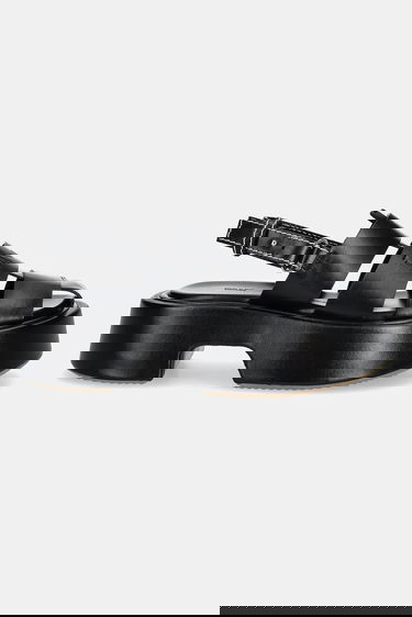 Sneakers og sko JW Anderson JW Anderson Stripe Platform Sandals Sort | SN0099-LA0323, 4