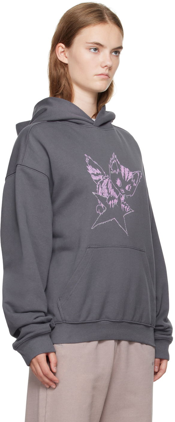 Sweatshirt We11done We11done Monster Fitted Hoodie Grå | WD-TH2-24-832-U-CH, 1