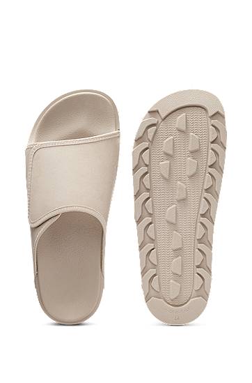 Tilbehør BOSS Faux-Suede Slides Hvid | 50548704, 1