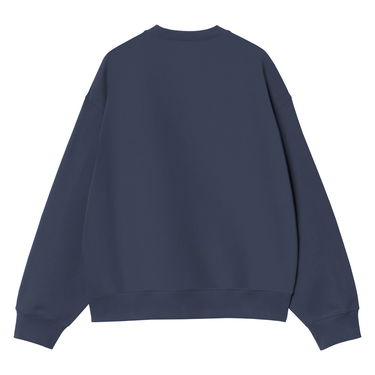 Sweatshirt Carhartt WIP Label Script Sweatshirt Blå | I034429_7, 1