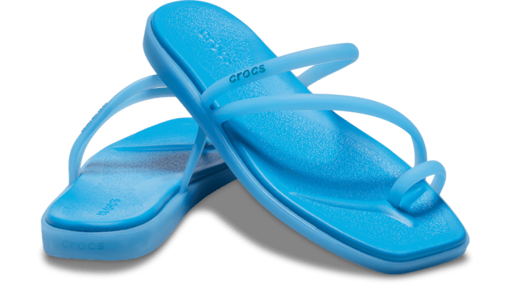 Sneakers og sko Crocs Miami Frosted Toe Loop Sandals Blå | 211253-4WD, 1