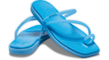 Sneakers og sko Crocs Miami Frosted Toe Loop Sandals Blå | 211253-4WD, 1