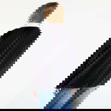 Polo skjorte adidas Originals Velvet Striped Long Sleeve Polo Shirt Sort | KR7652, 2