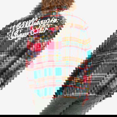 Skjorte BILLIONAIRE BOYS CLUB Billionaire Boys Club Patchwork Check Shirt, Size Large Flerfarvet | B25126-MUL, 3