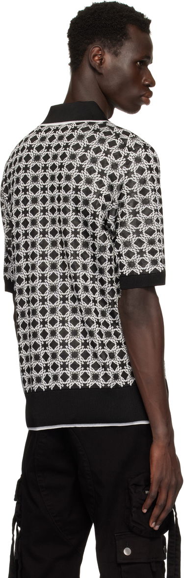 Polo skjorte AMIRI Amiri MA Quad Polo Sort | AMKNPO1058, 2