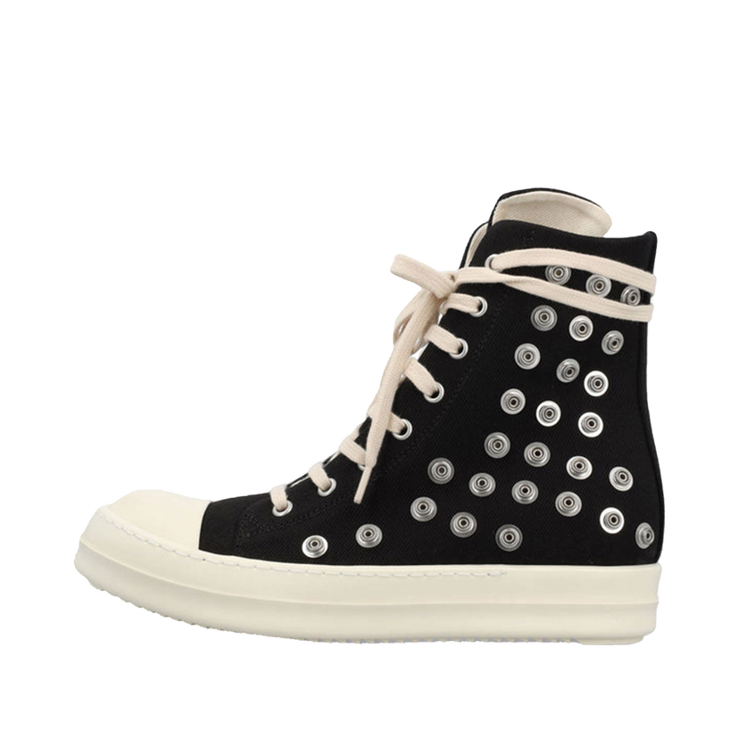Sneakers og sko Rick Owens DRKSHDW Studded Eyelets "Black Milk" Sort | DU02C5800-DOES2-911