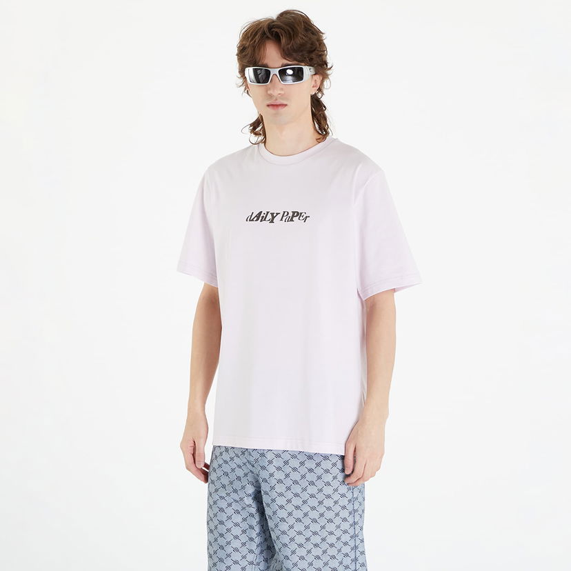 T-shirt DAILY PAPER Unified Type Short Sleeve T-Shirt Lyserød | 2411118