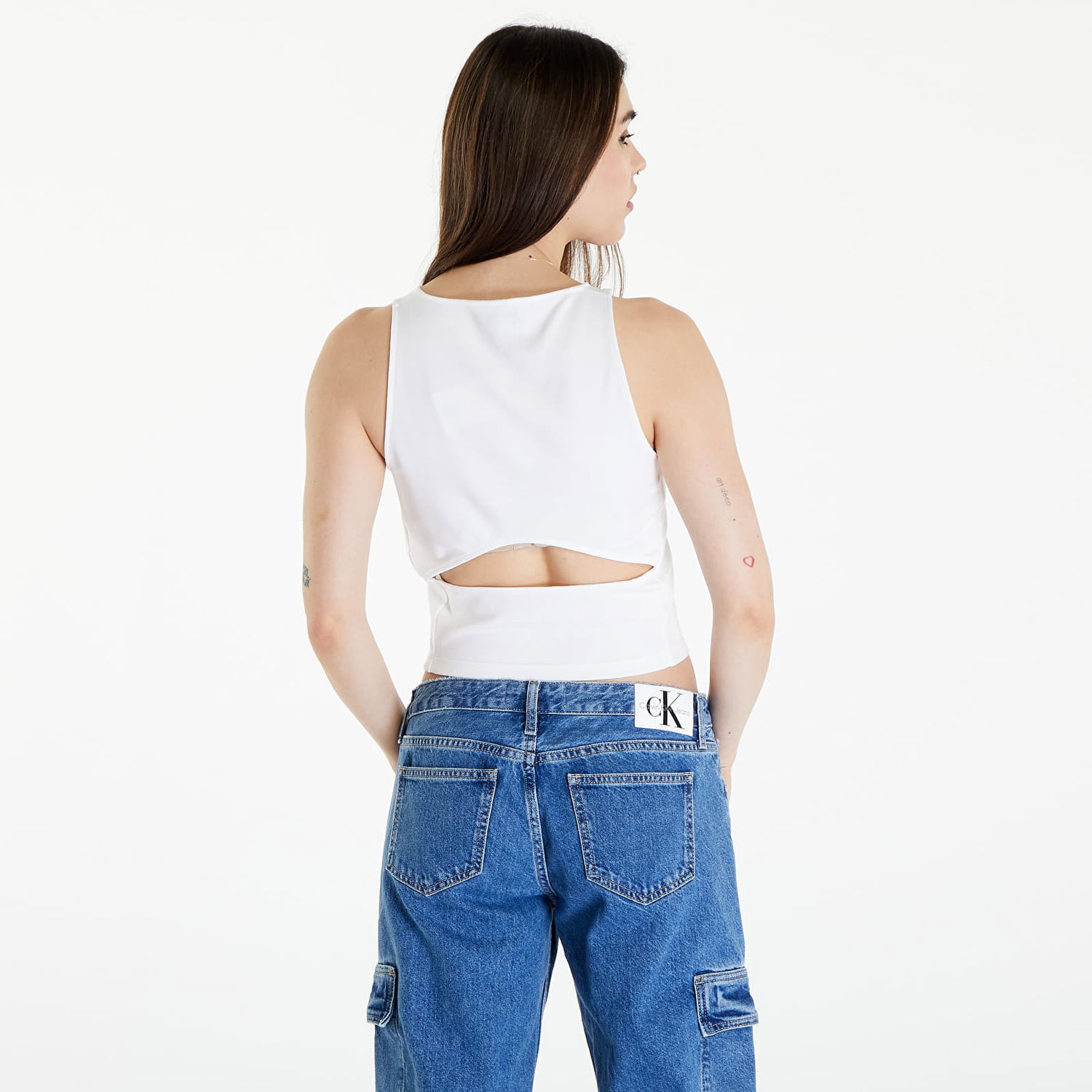 Tanktop CALVIN KLEIN Archival Milano Top Hvid | J20J223107 YAF, 1