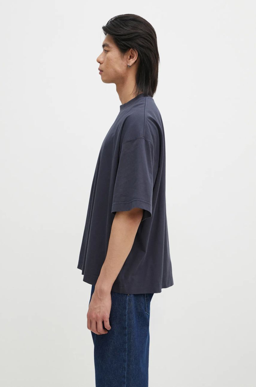 T-shirt VETEMENTS Oval Logo Cropped Boxy T-Shirt Blå | UA66TR600N, 1