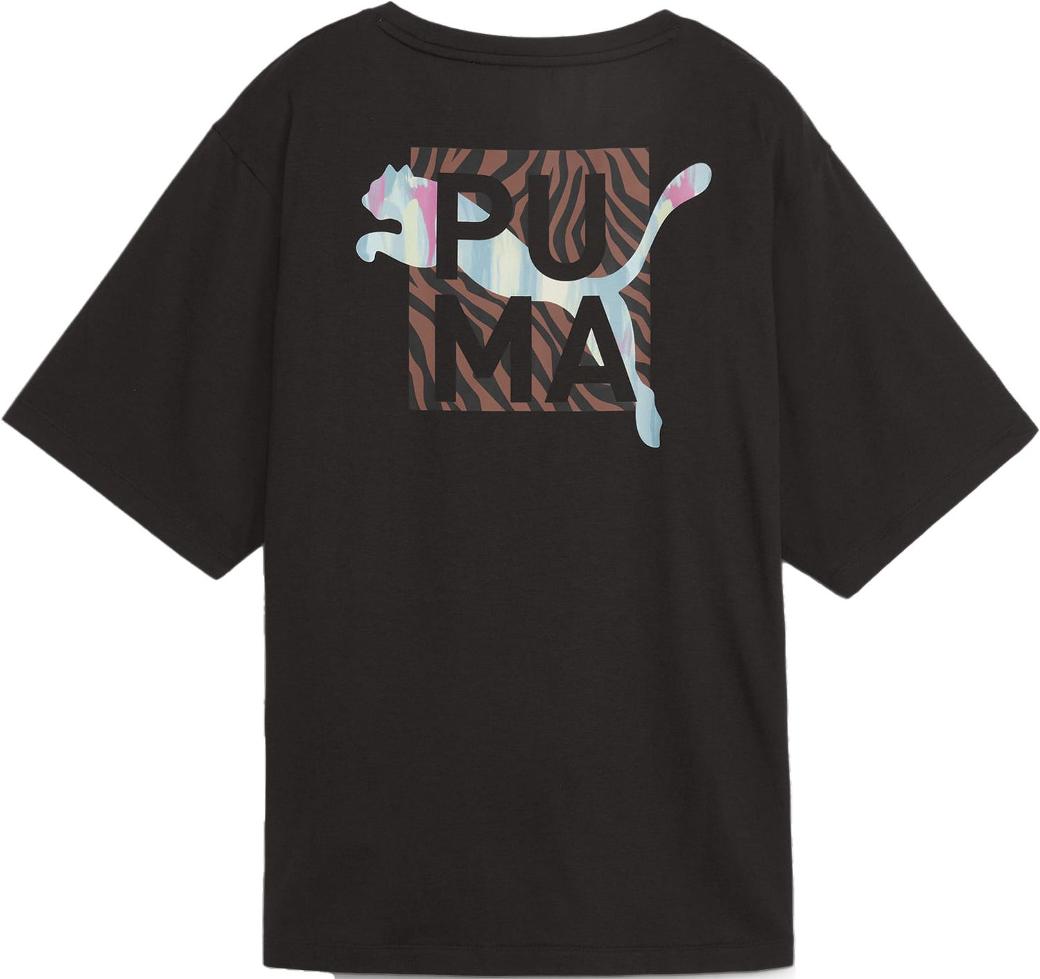 T-shirt Puma Puma Animal Remix Boyfriend T-Shirt Sort | 524821-01, 1