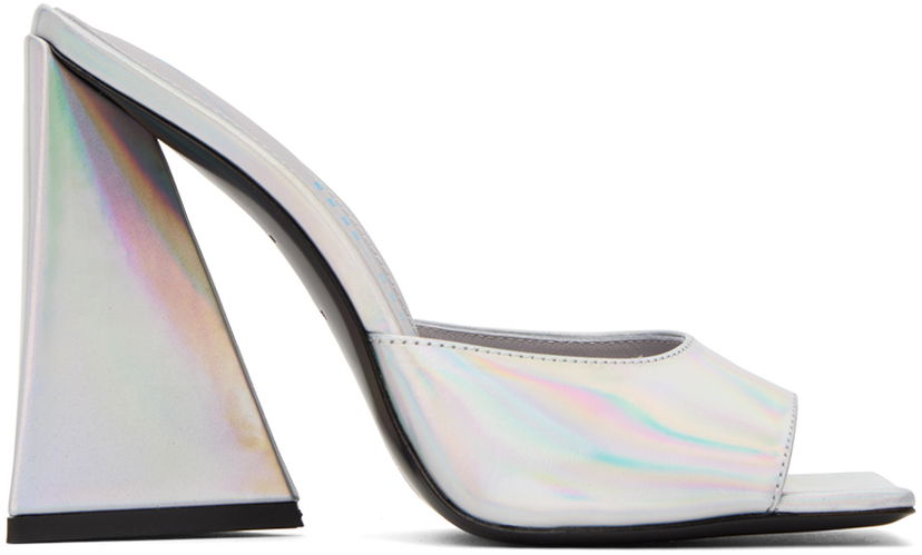 Tøj The Attico Attico Devon Heeled Sandals Metalisk | 231WS000 L062