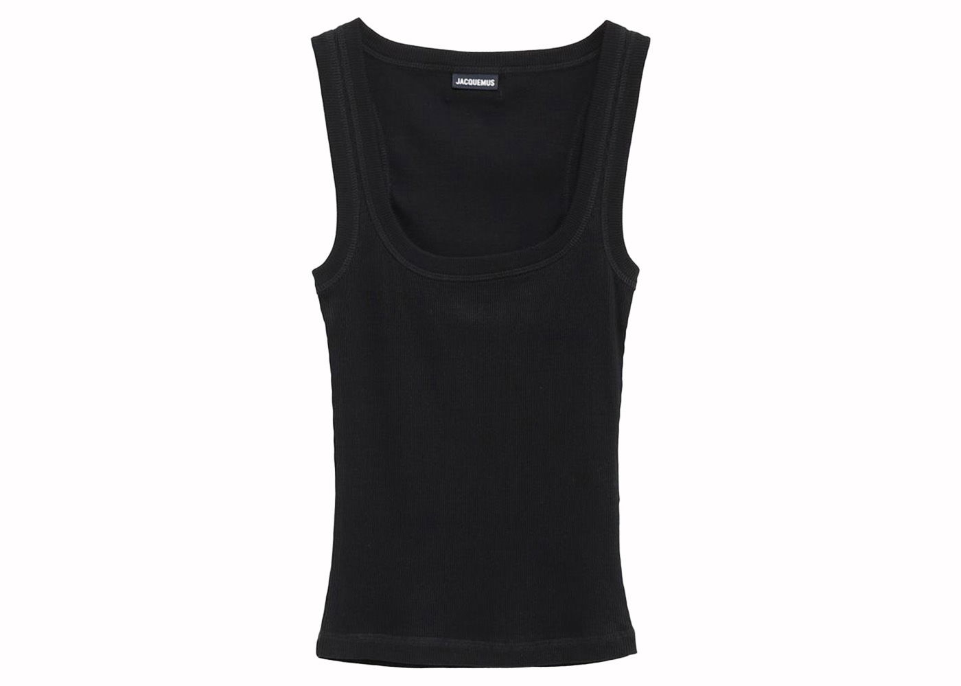 Tanktop Jacquemus Le Debardeur Gros Grain Tank Top Sort | 241JS158-2032-M24, 0