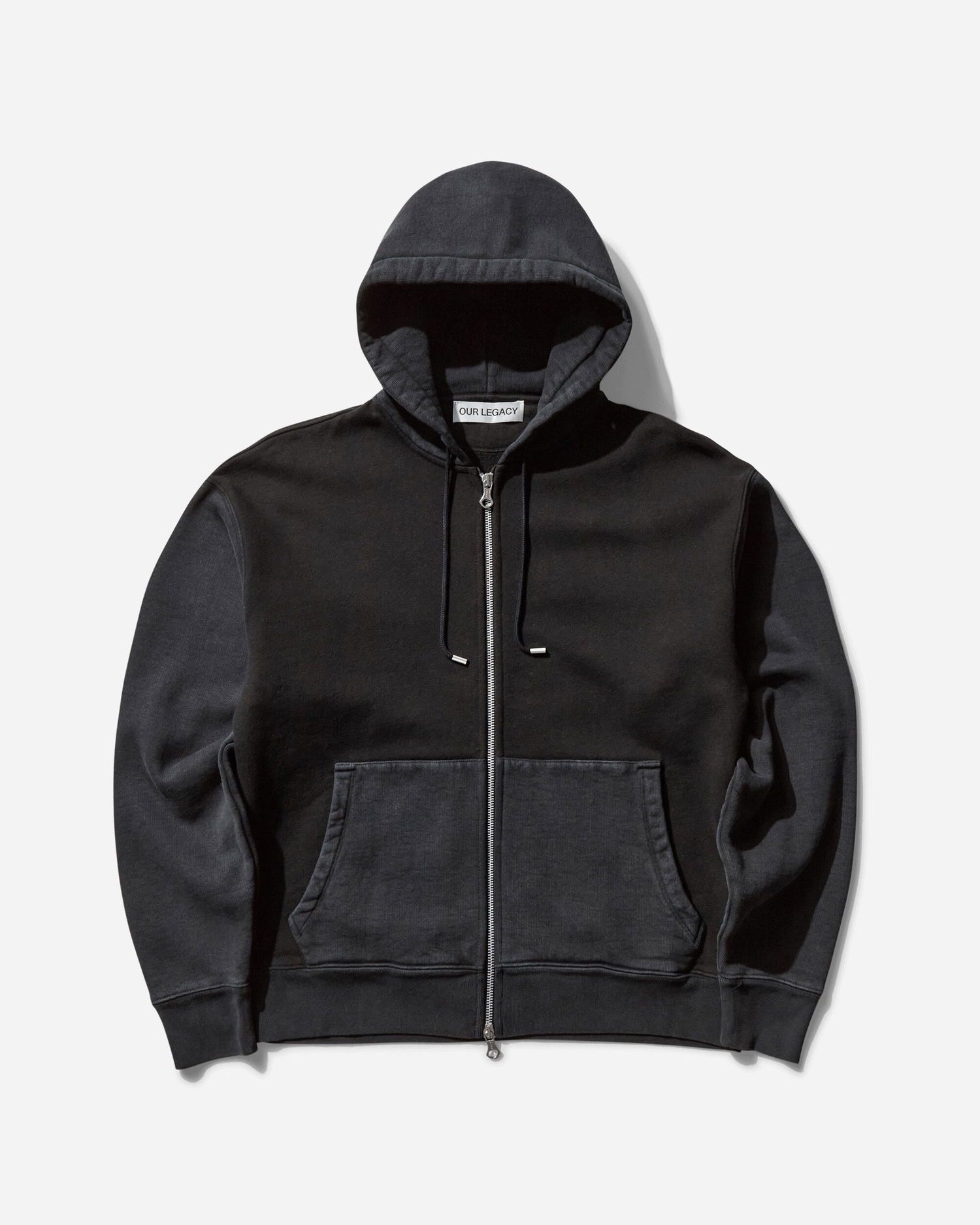 Sweatshirt OUR LEGACY Rascal Zip Hoodie Sort | M2256RP 001, 0
