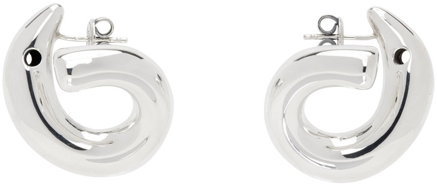 Øreringe Bottega Veneta Polished Silver Earrings Metalisk | 795603 V5070, 0