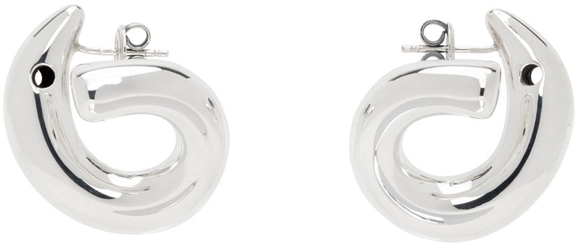 Øreringe Bottega Veneta Polished Silver Earrings Metalisk | 795603 V5070