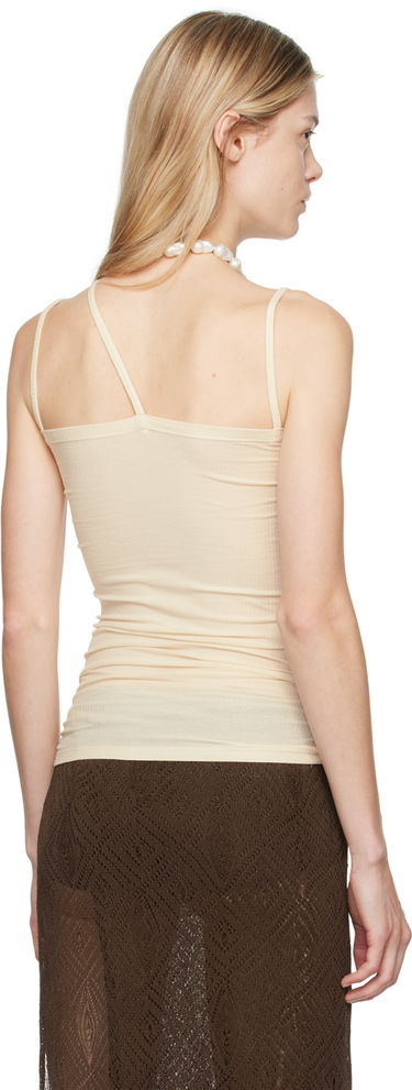 Tanktop Baserange Baserange Nida Asymmetric Tank Top Beige | TONI-RB-000, 2
