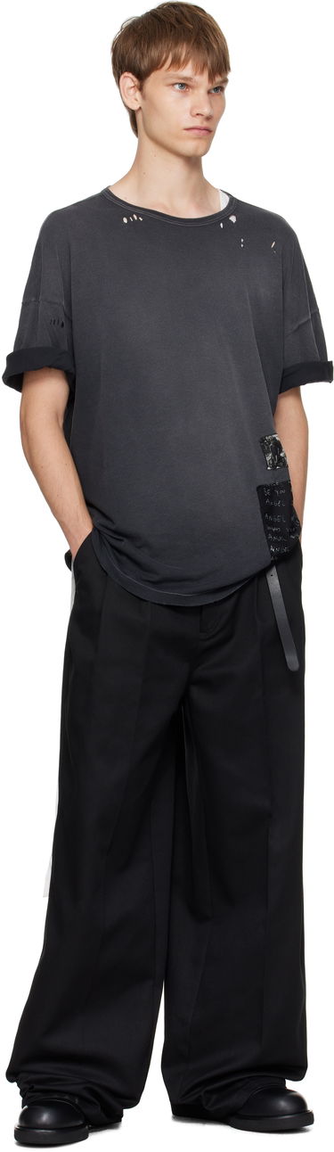 T-shirt Ann Demeulemeester Ann Demeulemeester Dieter High-Comfort T-Shirt Sort | B0013222-FA637-098, 3