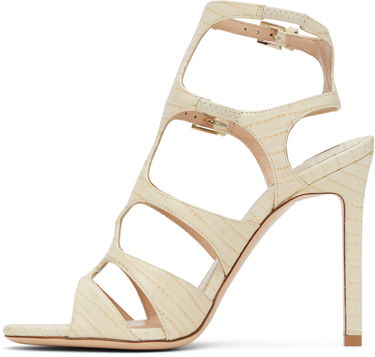 Tilbehør Tom Ford TOM FORD Lizard Paradis Heeled Sandals Beige | W3613-LCL381P, 2