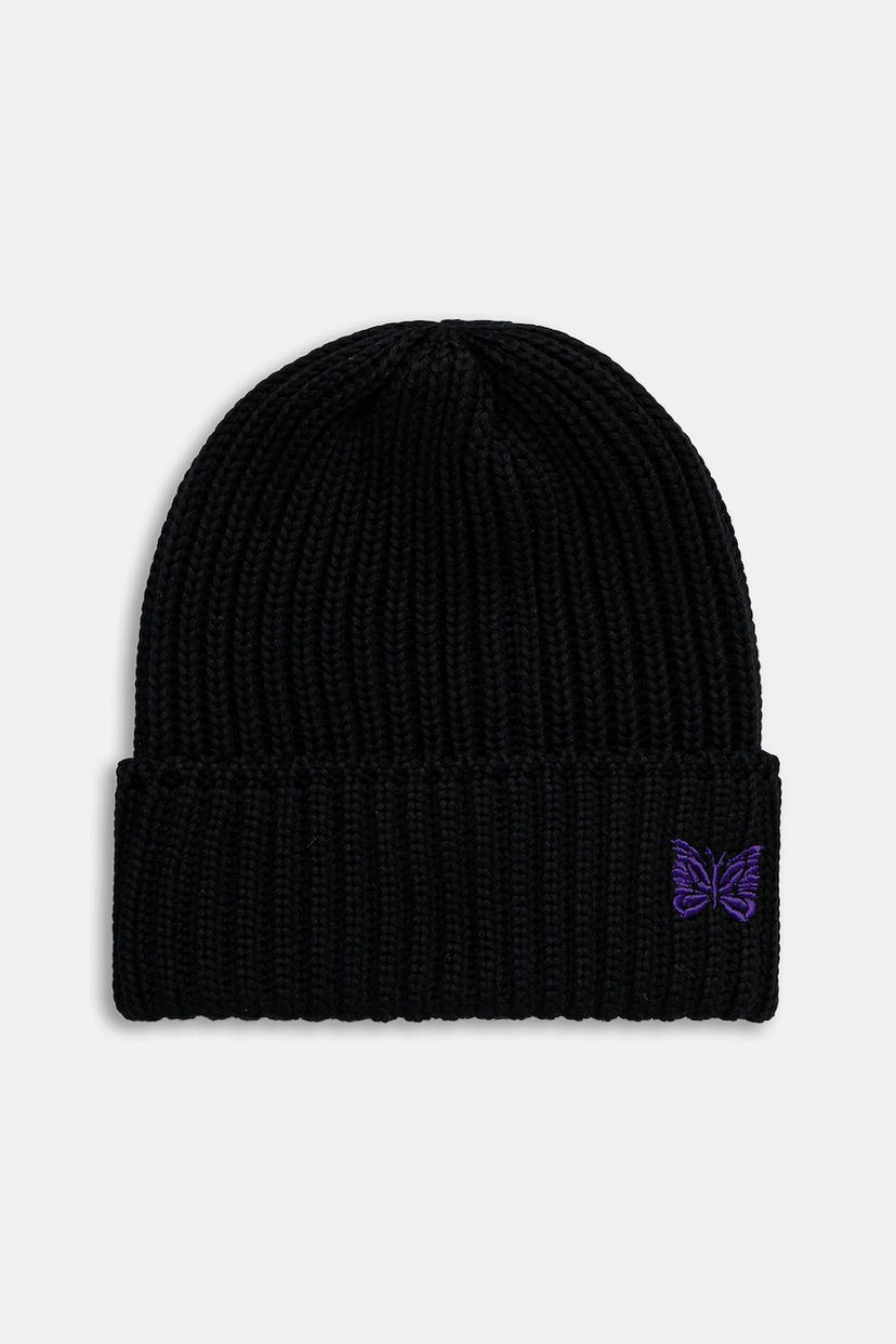 Beanie Needles Needles Watch Cap Ribbed Knit Beanie Sort | RW056