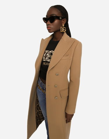 Frakker Dolce & Gabbana Long Double-breasted Wool And Cashmere Coat Beige | F0C8RTFU26KM0444, 3