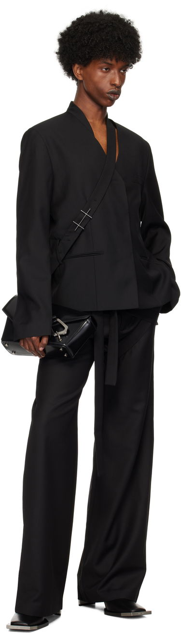 Vest HELIOT EMIL Wrap Closure Blazer Sort | AW24_M_04_045_BLK01, 3