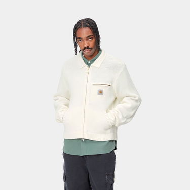 Sweater Carhartt WIP Carhartt WIP Detroit Knit Jacket Hvid | A242021_12, 1